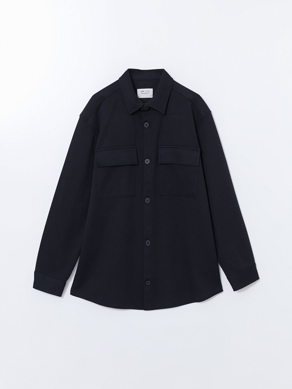 LCW Vision Lacivert Regular Fit Uzun Kollu Erkek Gömlek Ceket - 4
