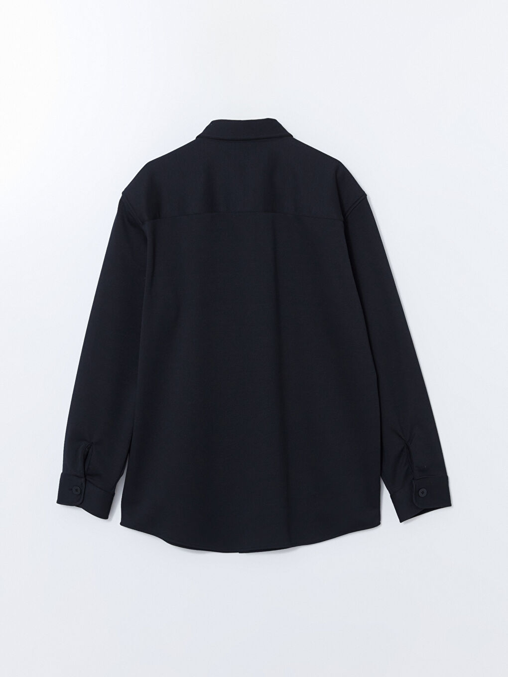 LCW Vision Lacivert Regular Fit Uzun Kollu Erkek Gömlek Ceket - 5