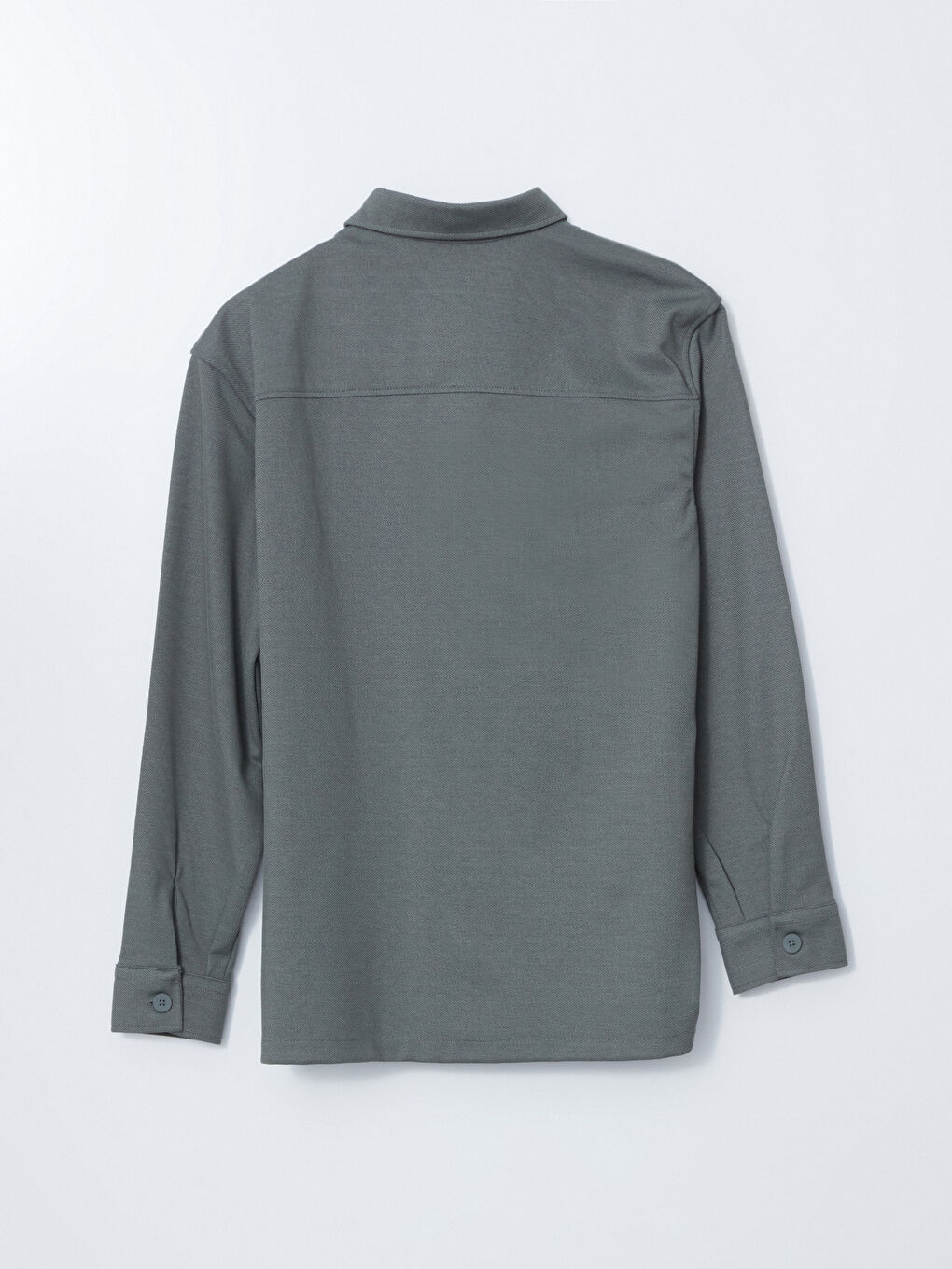LCW Vision Yeşil Regular Fit Uzun Kollu Erkek Gömlek Ceket - 5