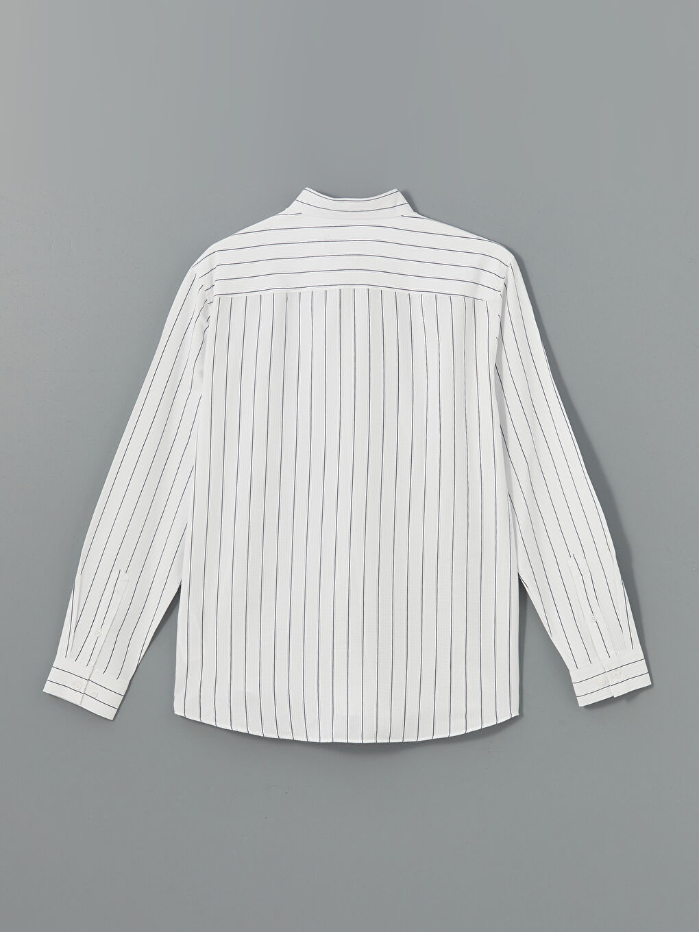 Slim Fit Long Sleeve Striped Men's Shirt -S55731Z8-LGS