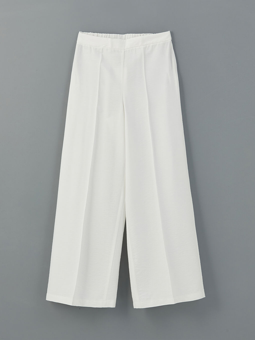 LCW Modest Beli Lastikli Geniş Paça Kadın Pantolon -S55734Z8-R9J