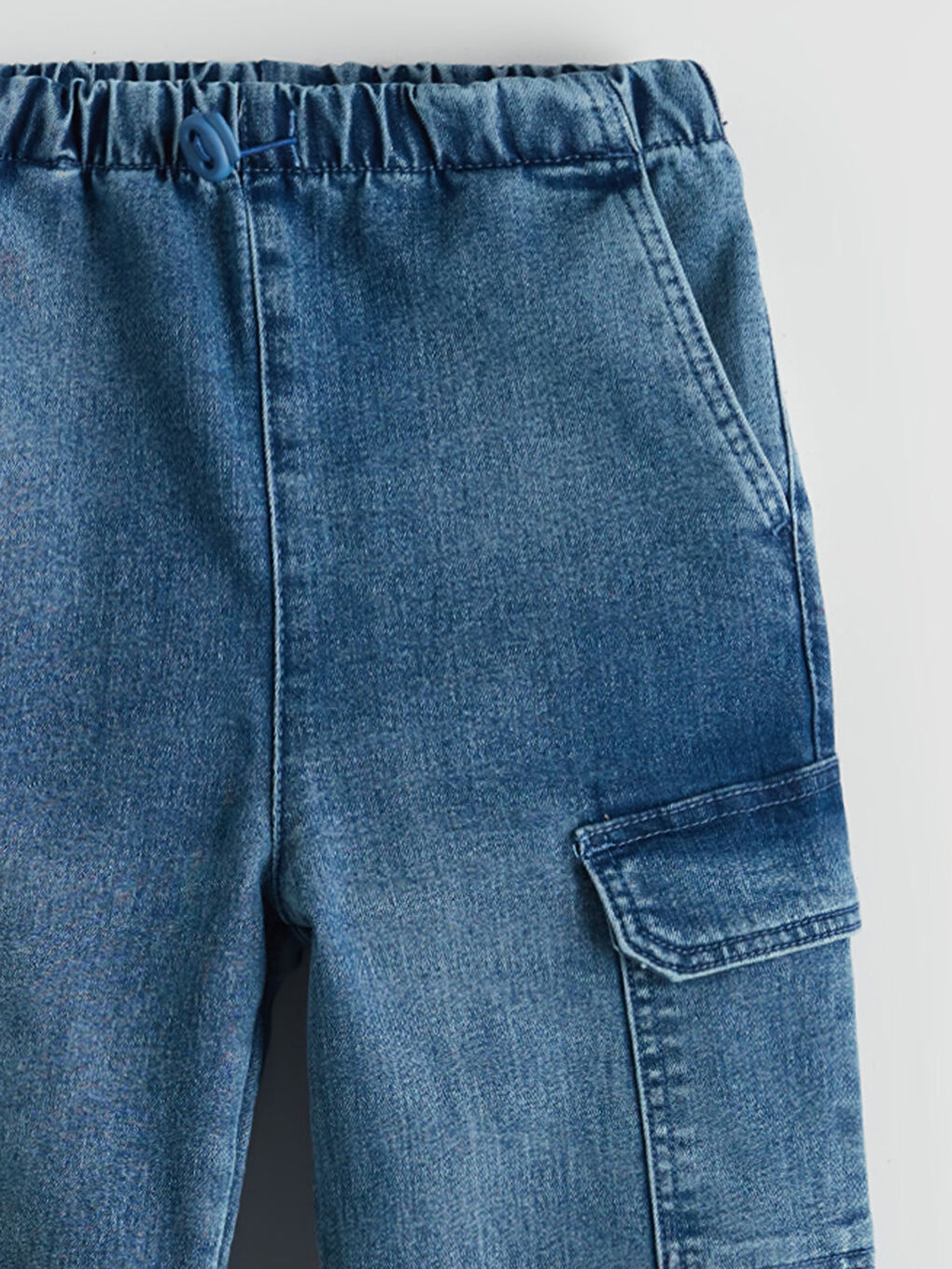 Loose Fit Girls' Cargo Jeans-2