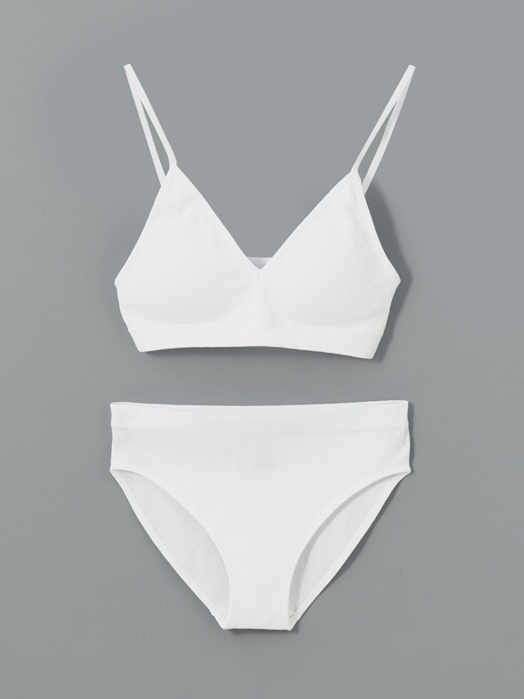 Removable Padded First Bra and Bikini Brief Set -S55759Z8-FDU