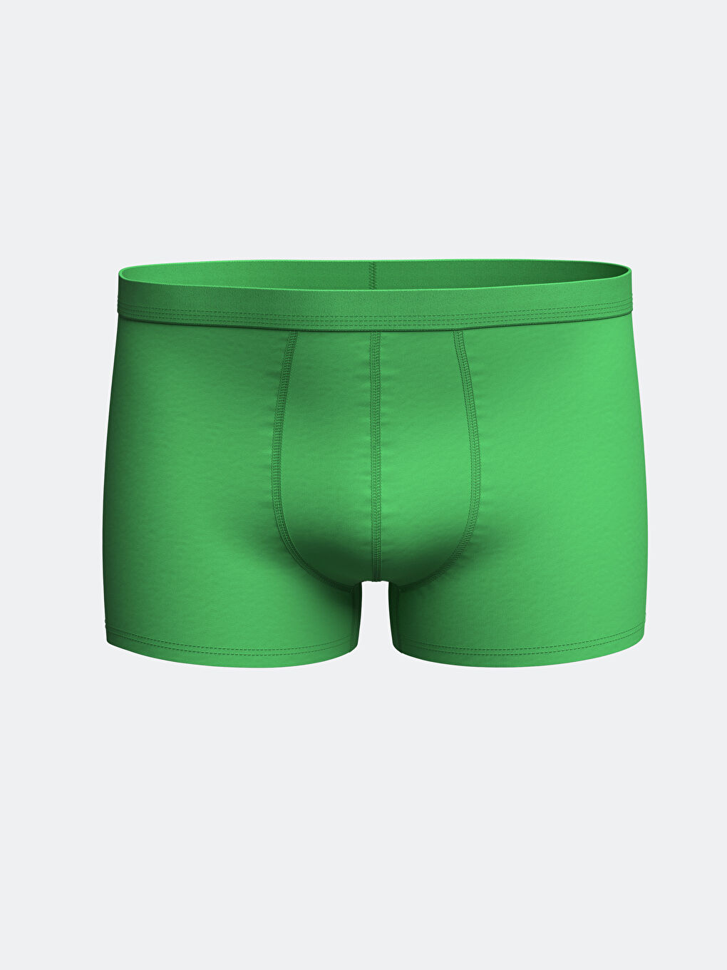 LC WAIKIKI Yeşil Standart Kalıp Pamuklu Esnek Erkek Boxer
