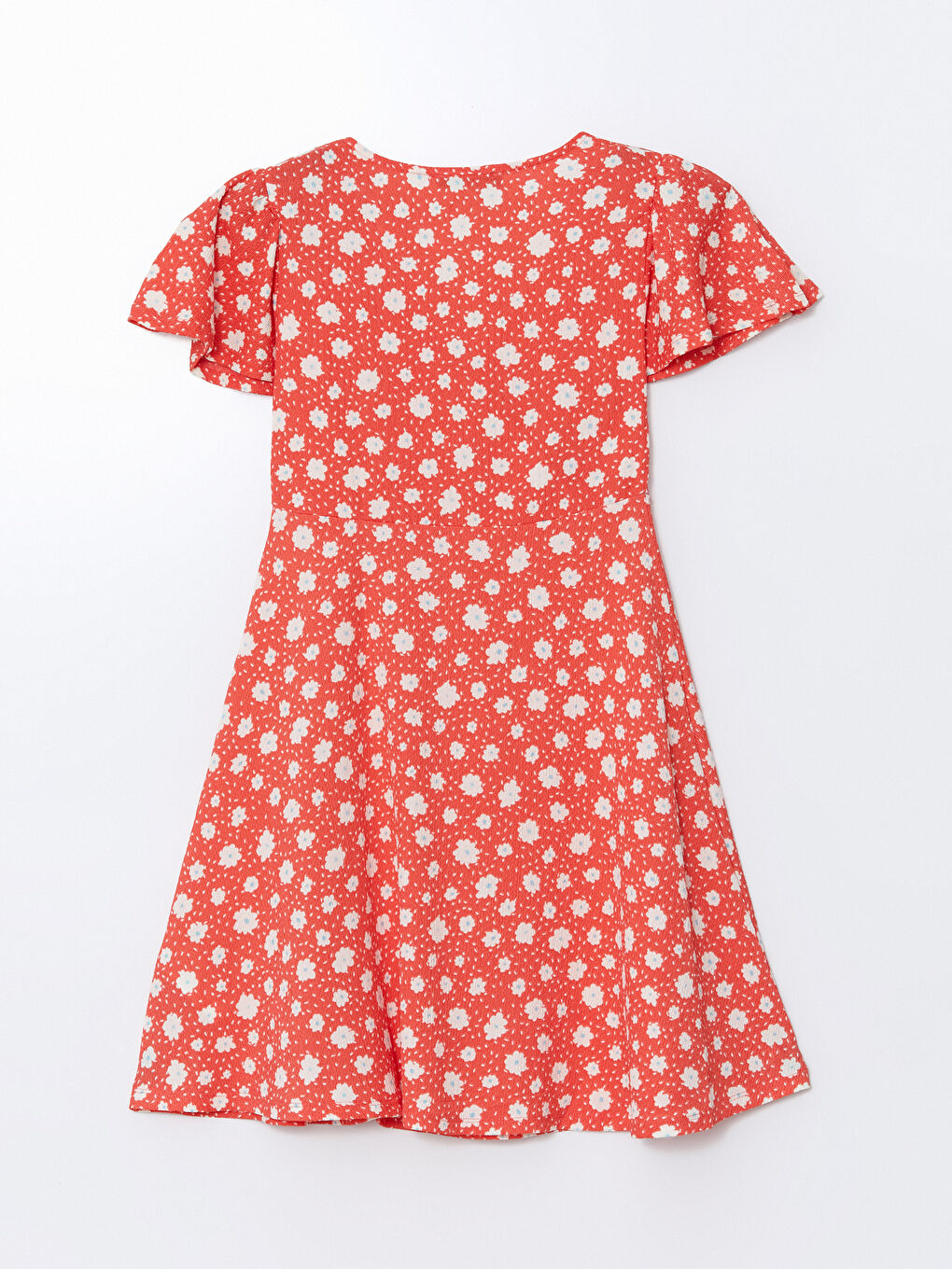 Double Breasted Collar Floral Women's Dress -S55786Z8-LR8
