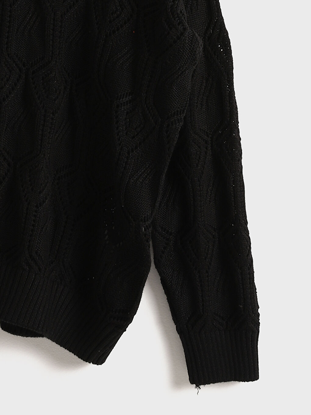 Crew Neck Hole-Knitted Women's Knitwear Sweater -S55842Z8-CVL