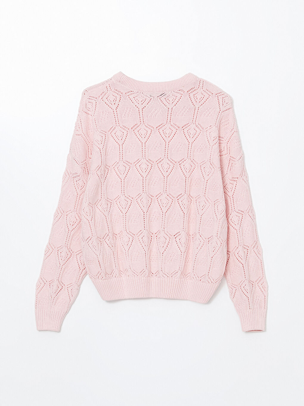 Crew Neck Hole-Knitted Women's Knitwear Sweater -S55842Z8-FX2