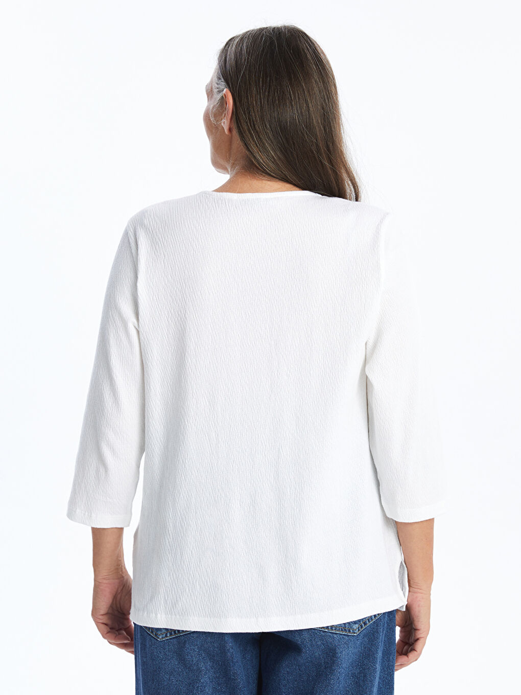 LCW Grace Crew Neck Floral Women's T-Shirt -S55848Z8-FFB