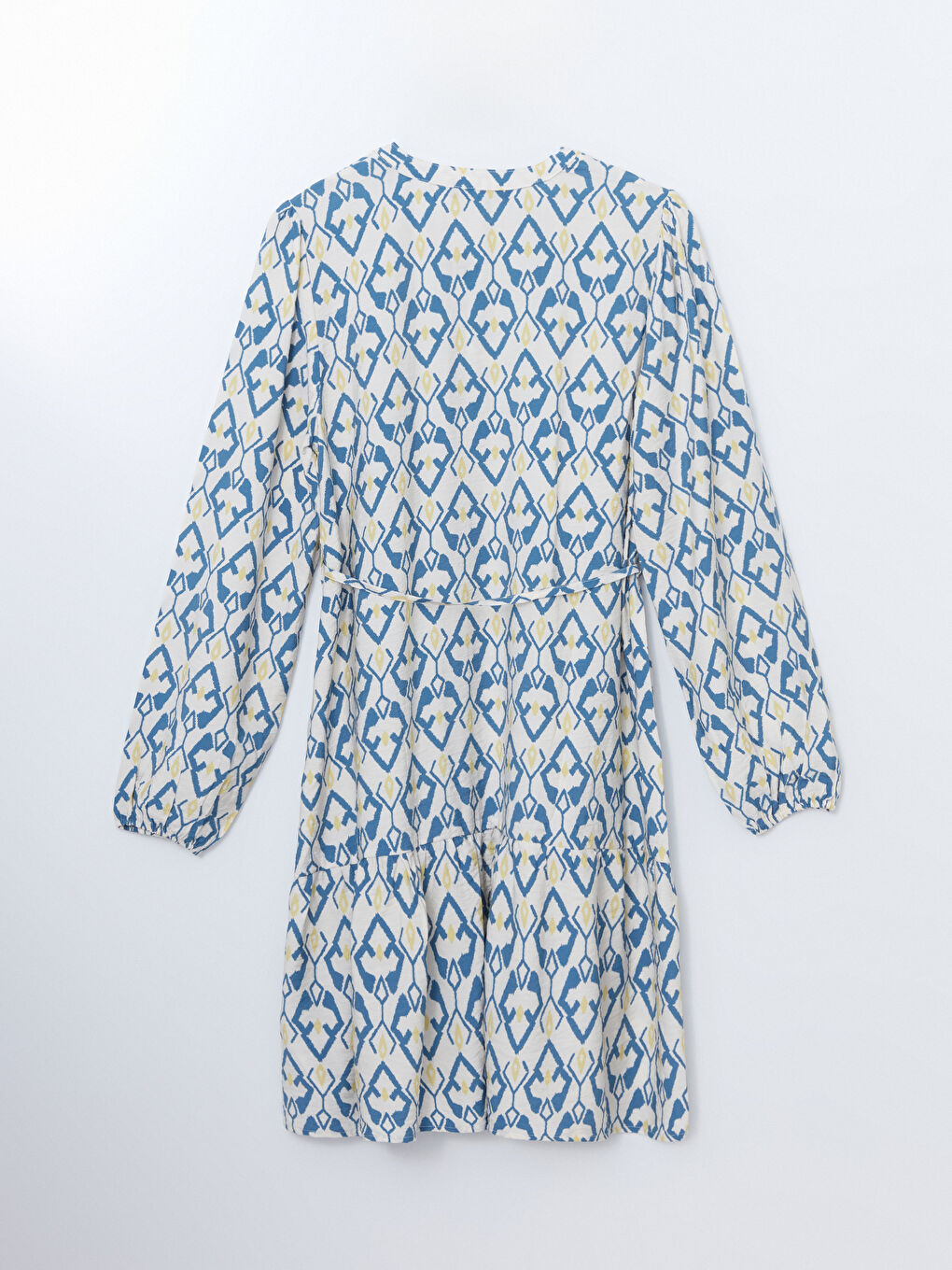 Notch Neck Patterned Women's Shirt Dress -S55849Z8-LQQ