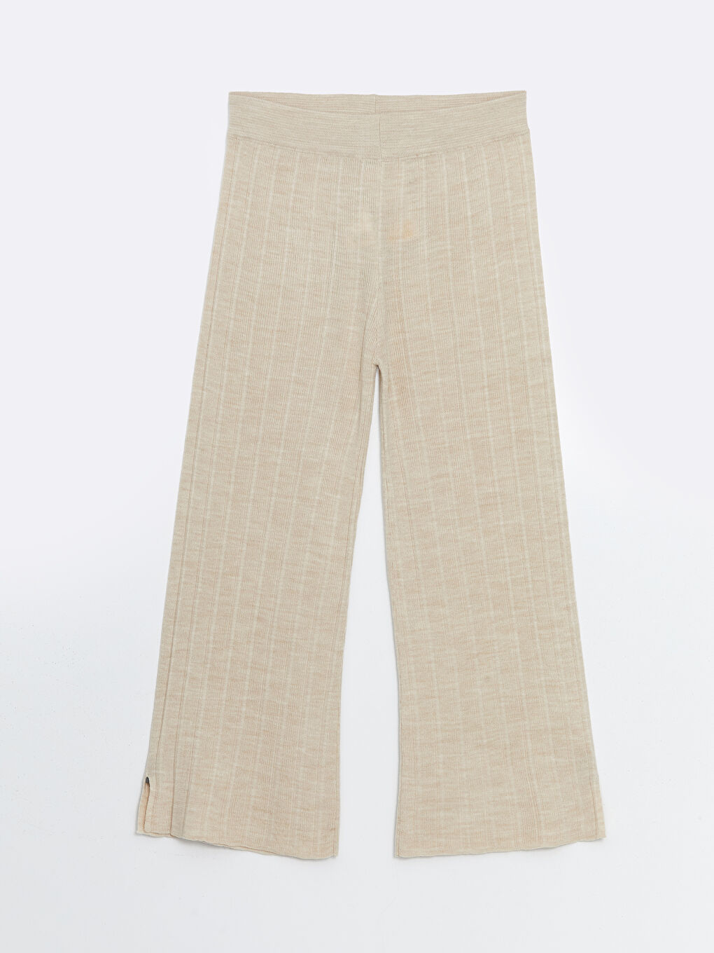 Elasticated Waist Textured Women's Knitwear Trousers -S55854Z8-G6A
