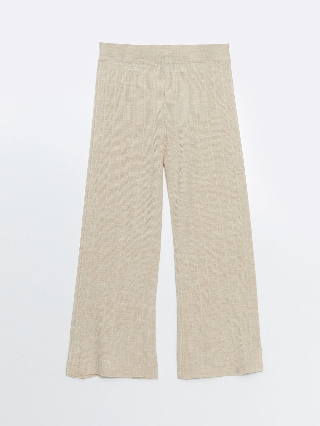 Elasticated Waist Textured Women's Knitwear Trousers -S55854Z8-G6A