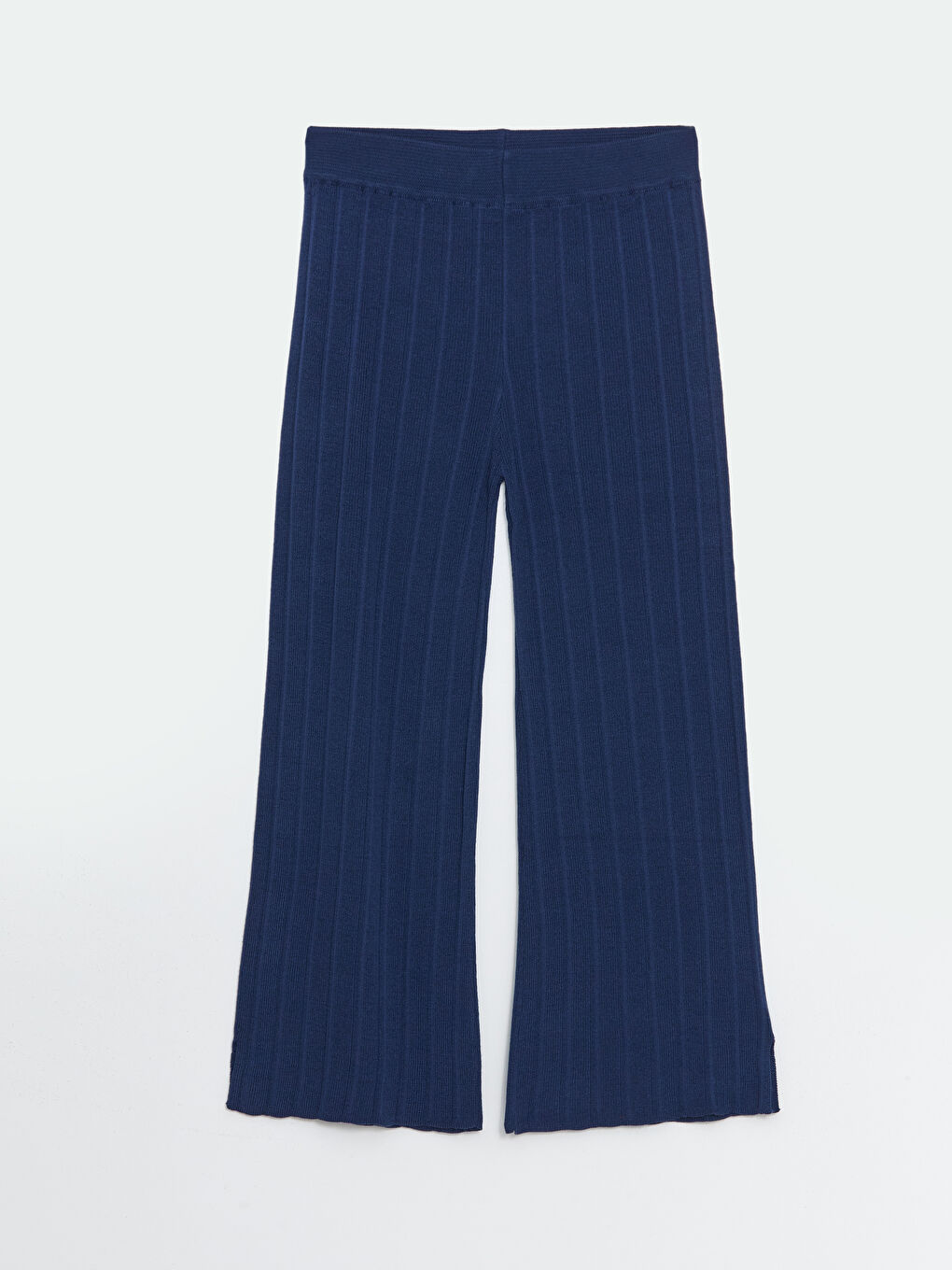 Elasticated Waist Textured Women's Knitwear Trousers -S55854Z8-HFS
