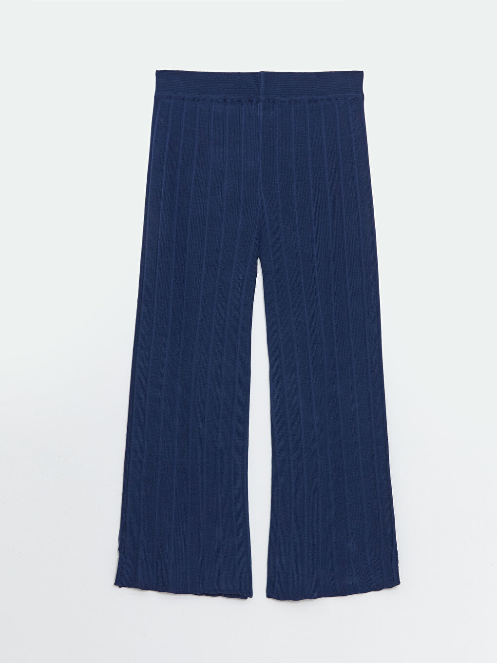 Elasticated Waist Textured Women's Knitwear Trousers -S55854Z8-HFS