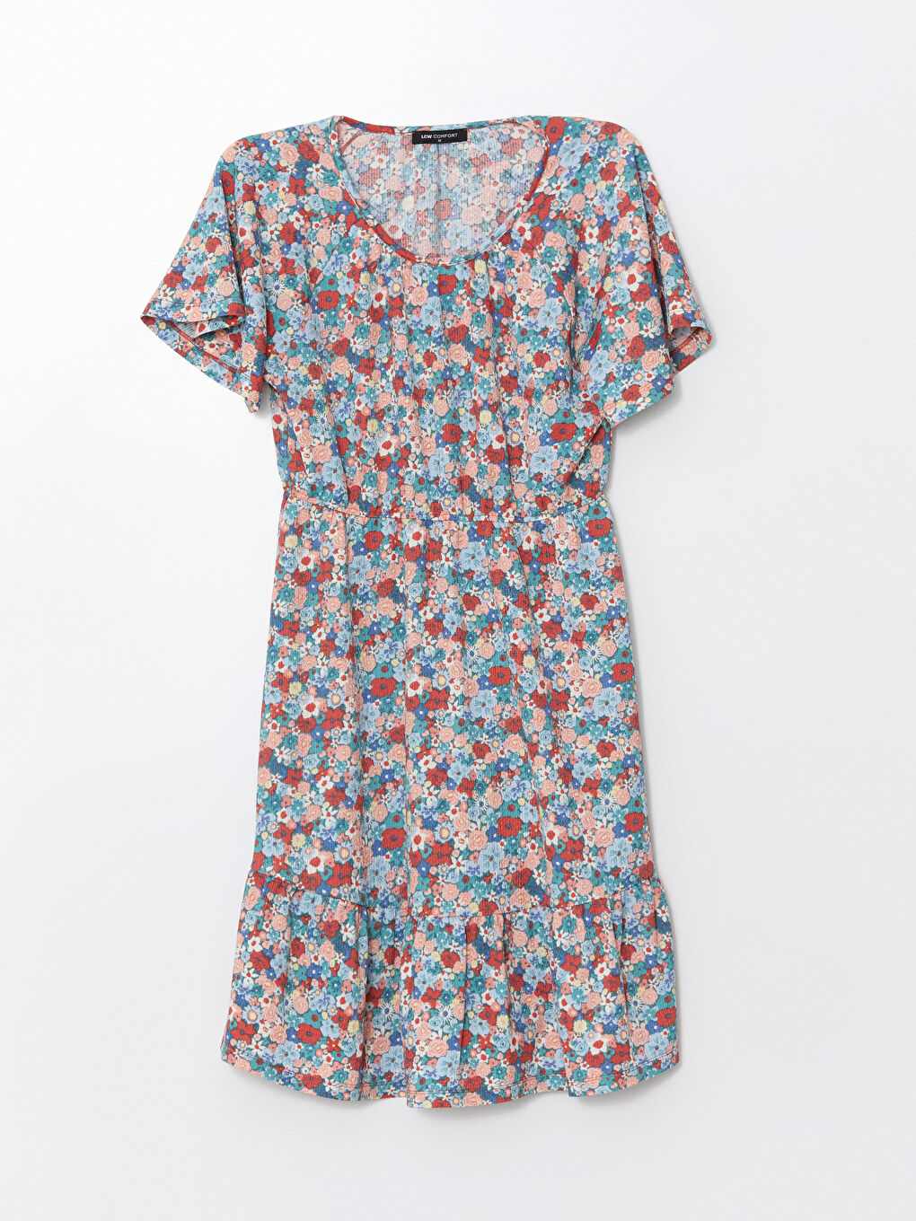 Floral Midi Ruffled Dress -S55857Z8-LQQ