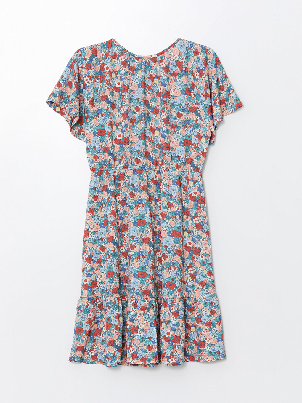 Floral Midi Ruffled Dress -S55857Z8-LQQ
