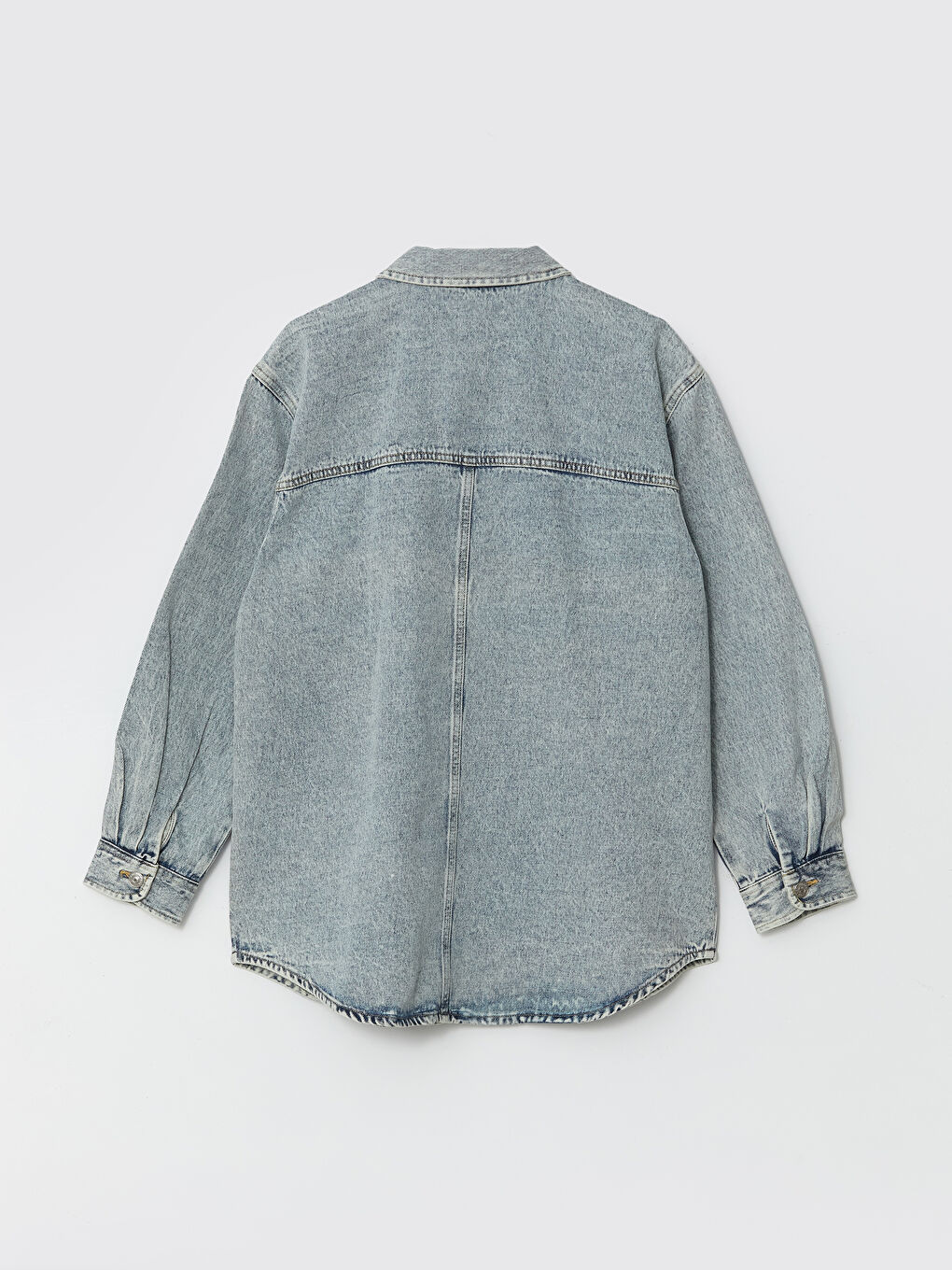 Collared Neck Women's Denim Jacket -S55860Z8-H45
