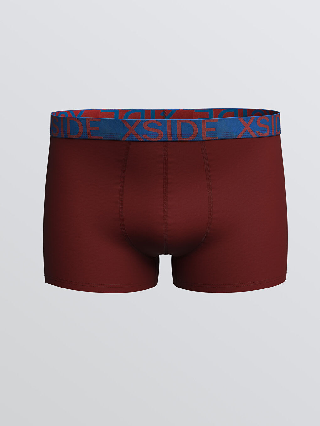 Bordo Pamuklu Esnek Erkek Boxer