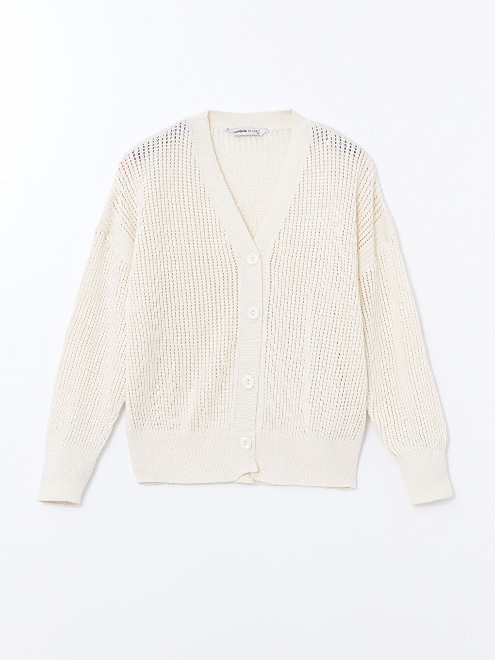 V Neck Women's Knitwear Cardigan -S55870Z8-FEW