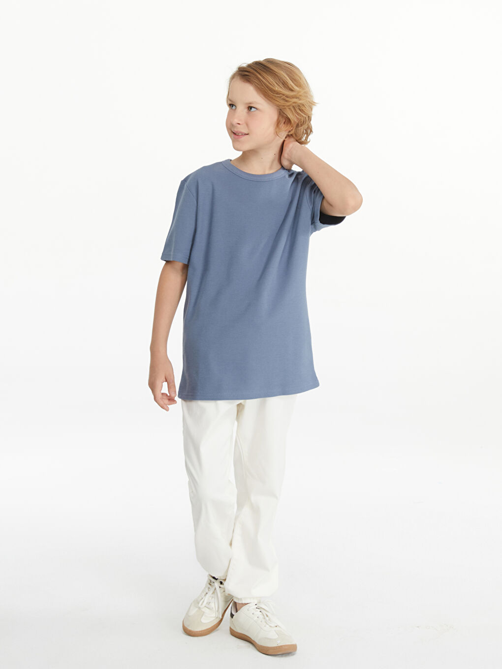 Crew Neck Boys' T-Shirt -S55884Z4-YLA