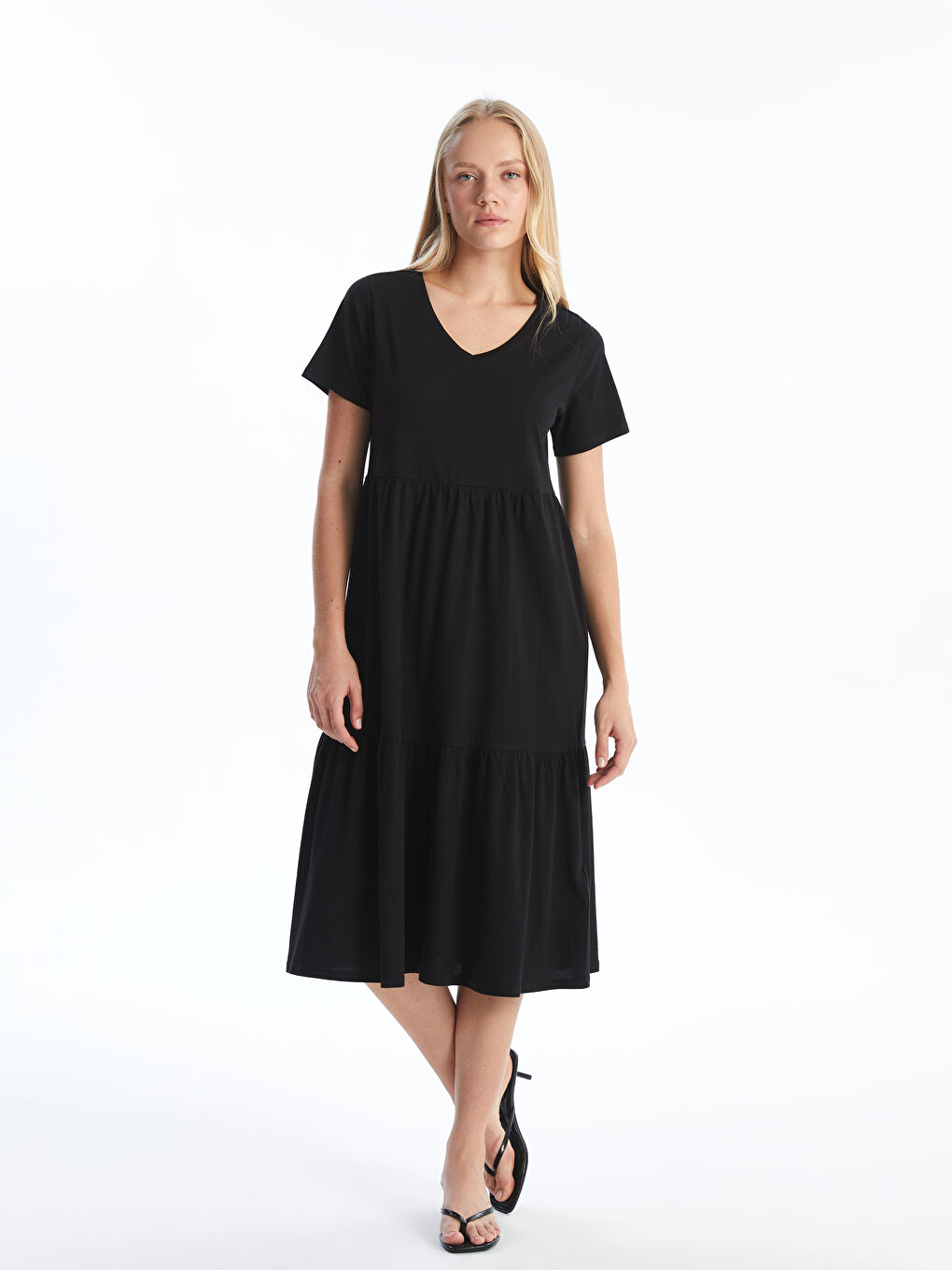 V Neck Women's Dress -S55899Z8-CVL