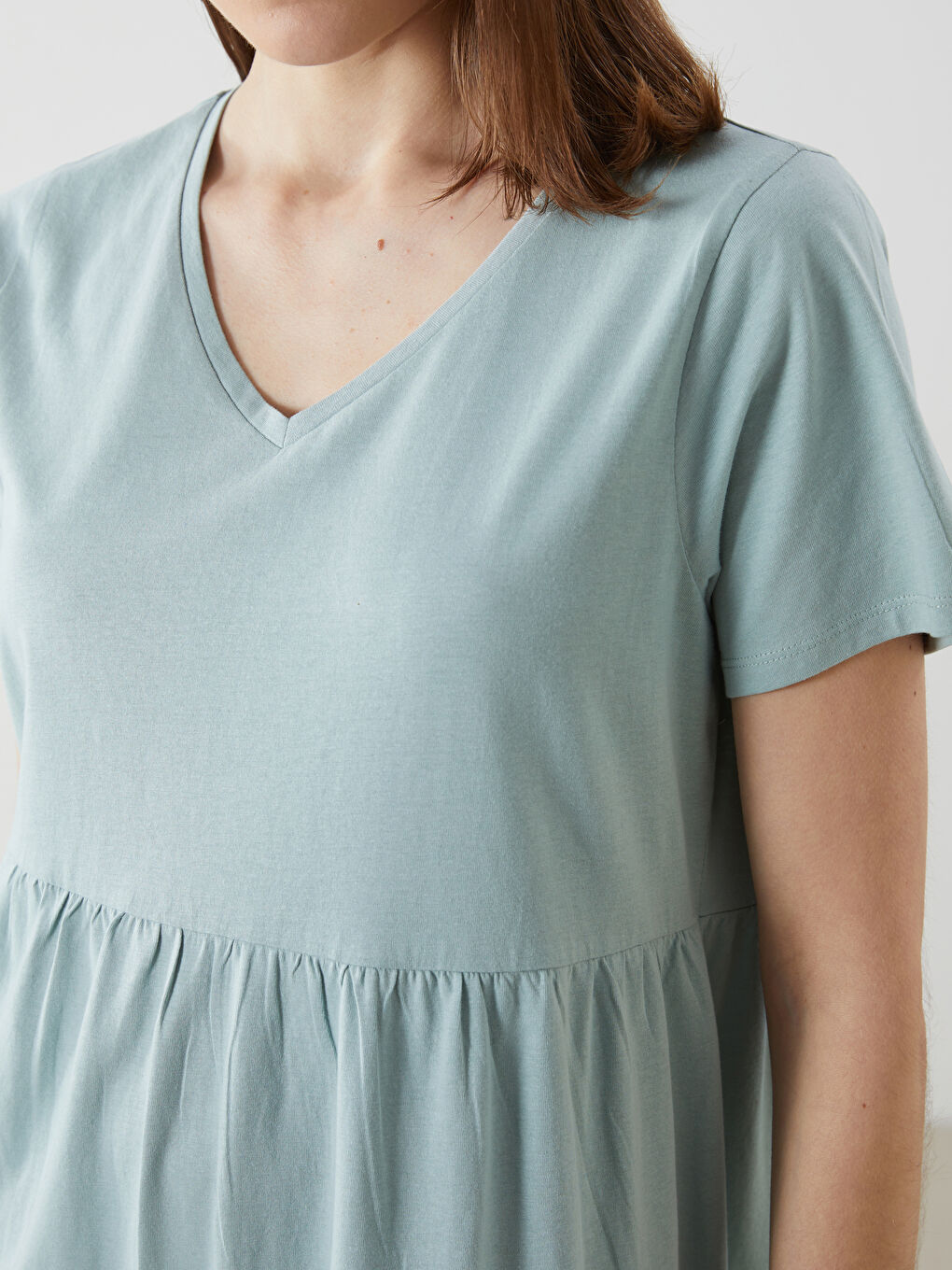 LCW Comfort V Neck Women's Dress -S55899Z8-GJM