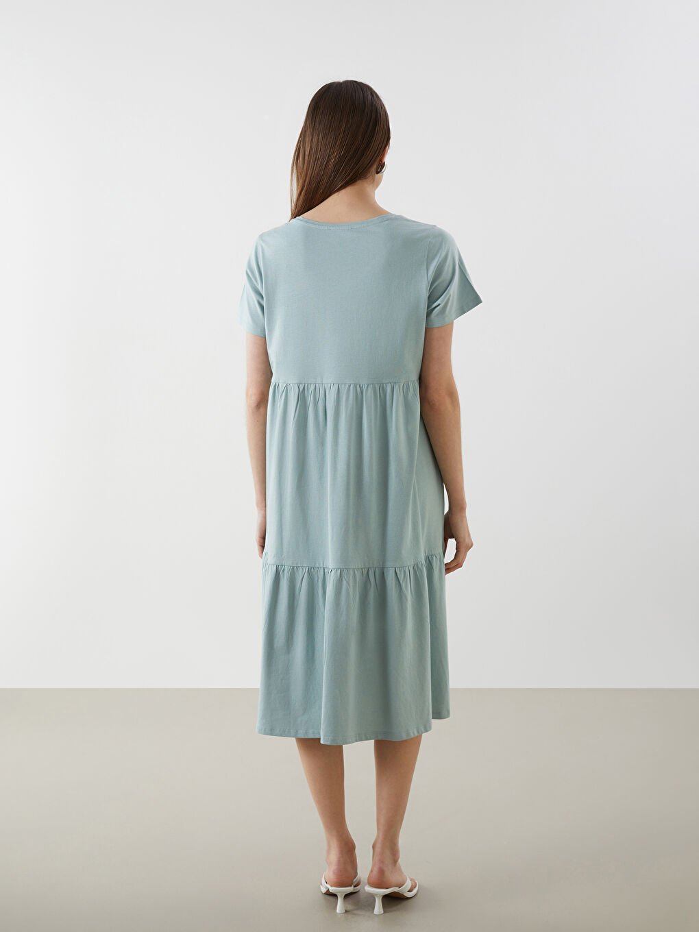 LCW Comfort V Neck Women's Dress -S55899Z8-GJM