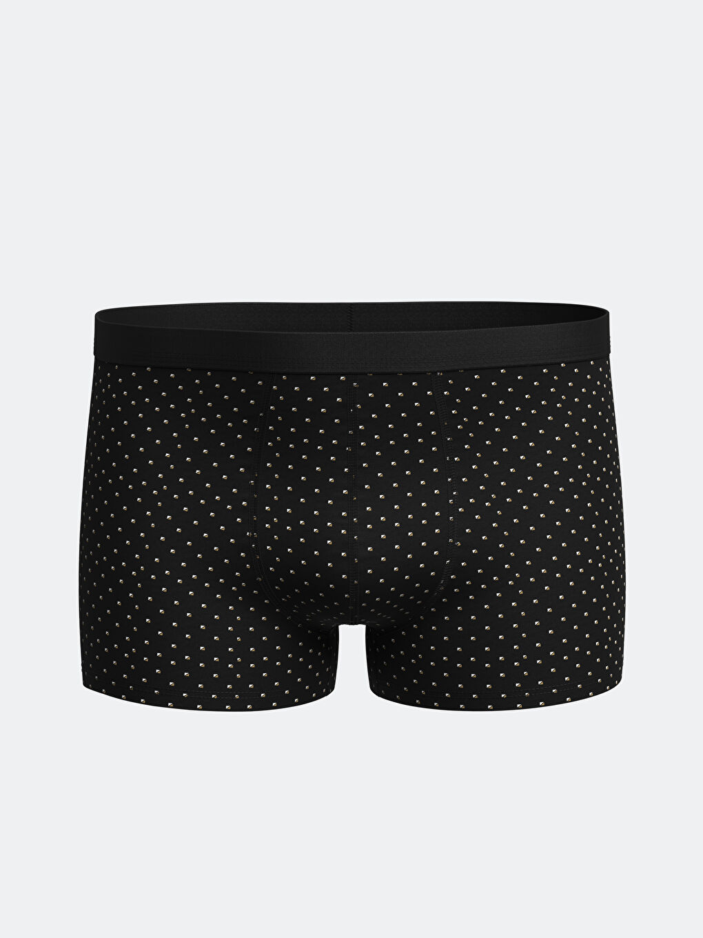 Siyah Standart Kalıp Pamuklu Esnek Erkek Boxer