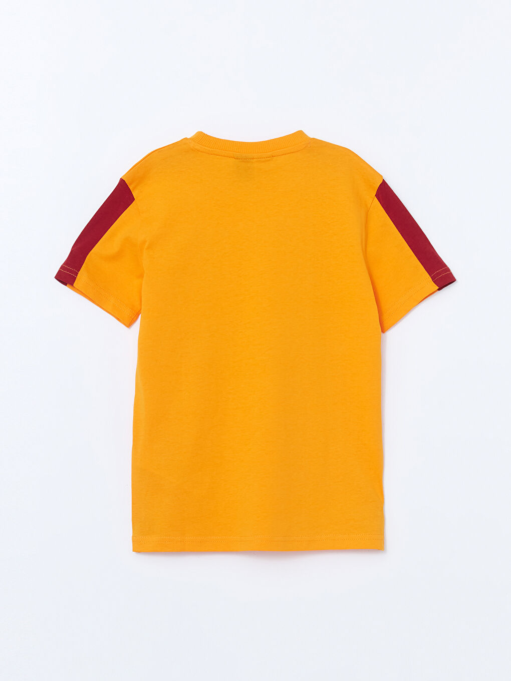 Sarı Bisiklet Yaka Galatasaray Baskılı Erkek Çocuk Tişört-1