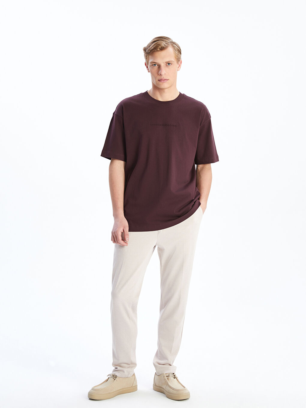 Muške pantalone slim fit -S55983Z8-RW0