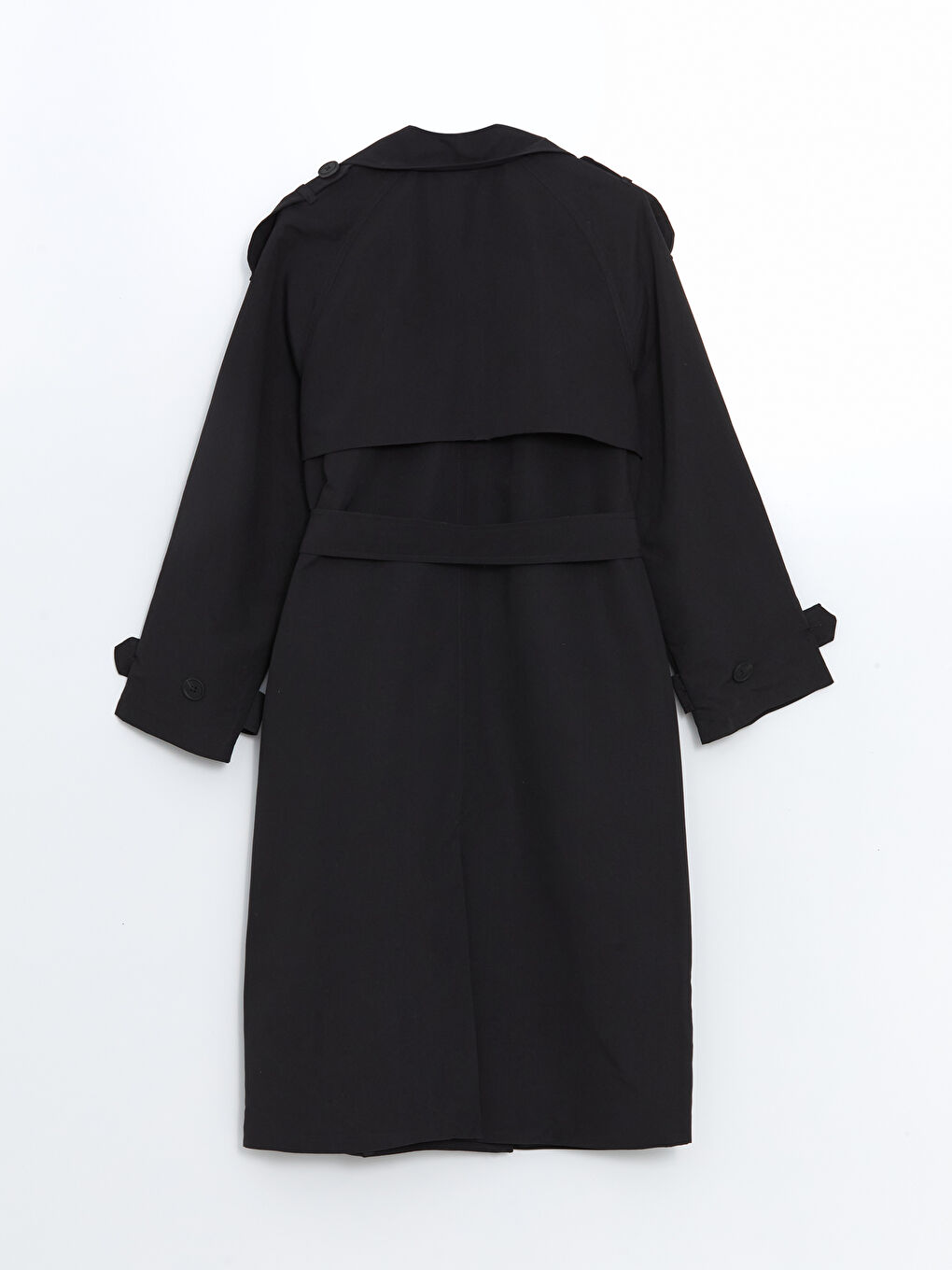 Women's Jacket Collar Plain Trench Coat -S55989Z8-CVL