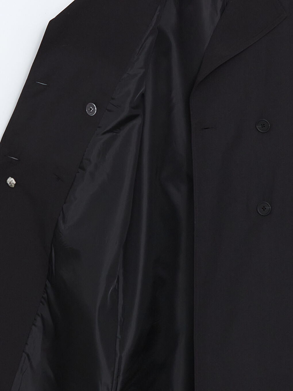 Women's Jacket Collar Plain Trench Coat -S55989Z8-CVL