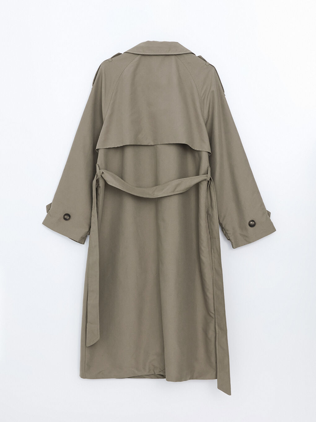 Women's Jacket Collar Plain Trench Coat -S55989Z8-SNQ