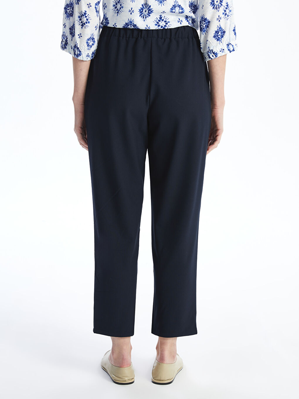 Pantalone za žene sa lastišem u struku -S55998Z8-E1J