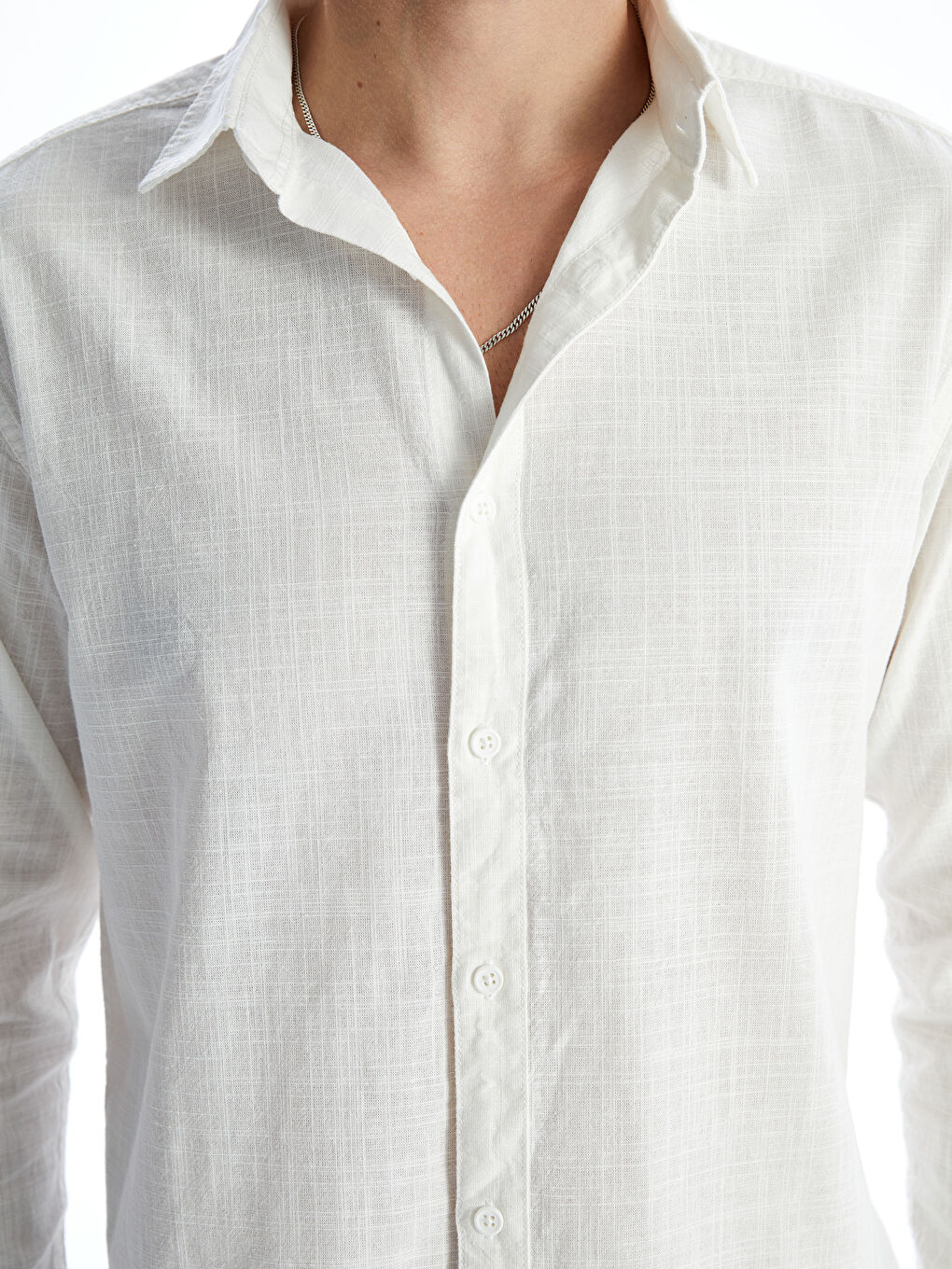 XSIDE Regular Fit Long Sleeve Linen Blend Men's Shirt -S56002Z8-R9J