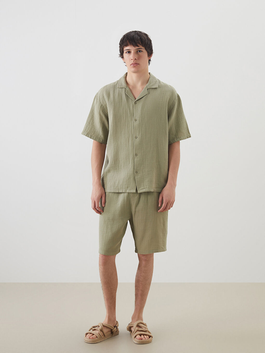 Man KHAKI Shirt -S56005Z8-YAG