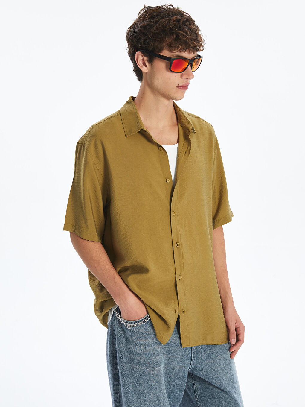 XSIDE Regular Fit Short Sleeve Men's Shirt -S56007Z8-HAH