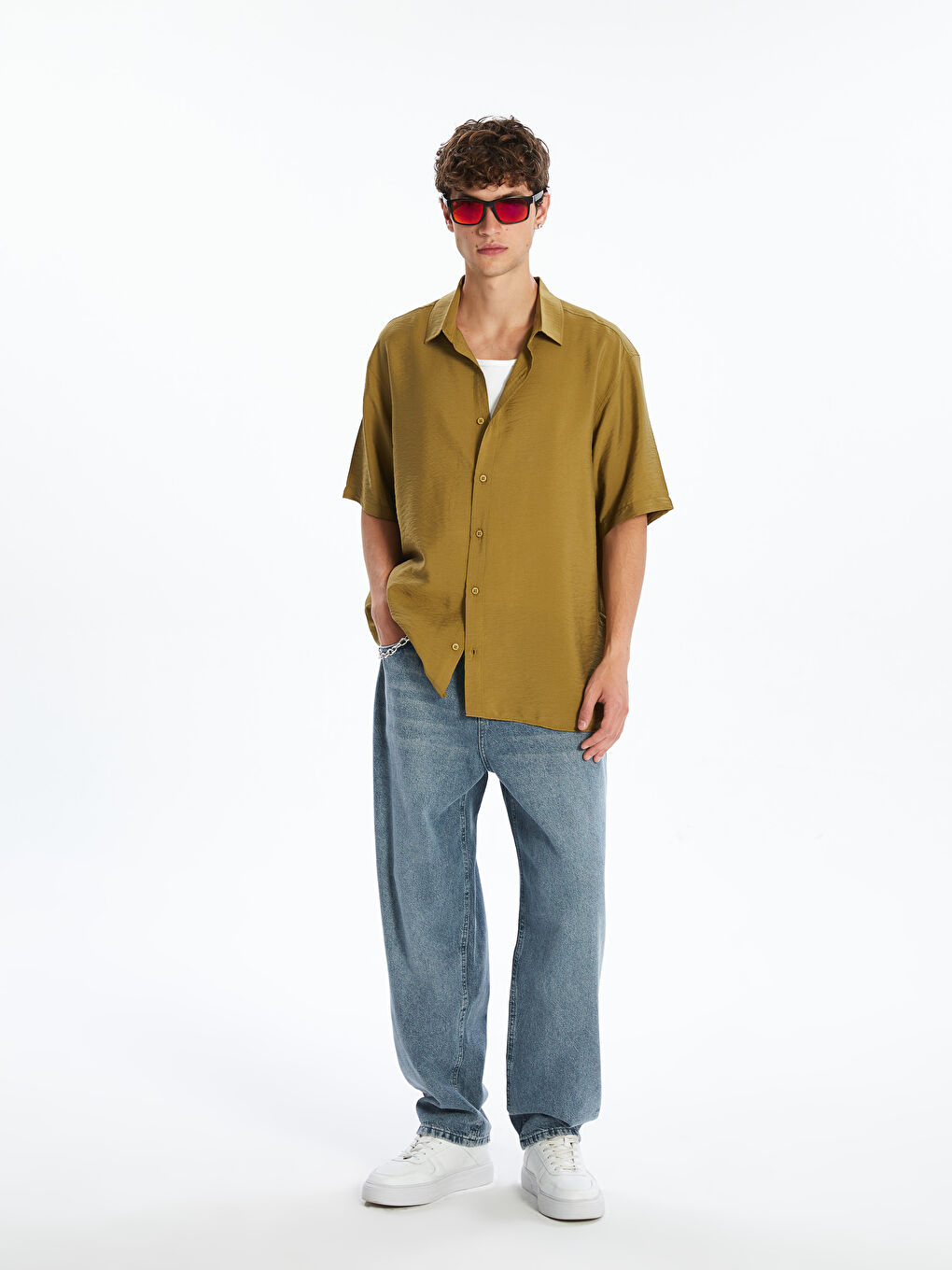 XSIDE Regular Fit Short Sleeve Men's Shirt -S56007Z8-HAH