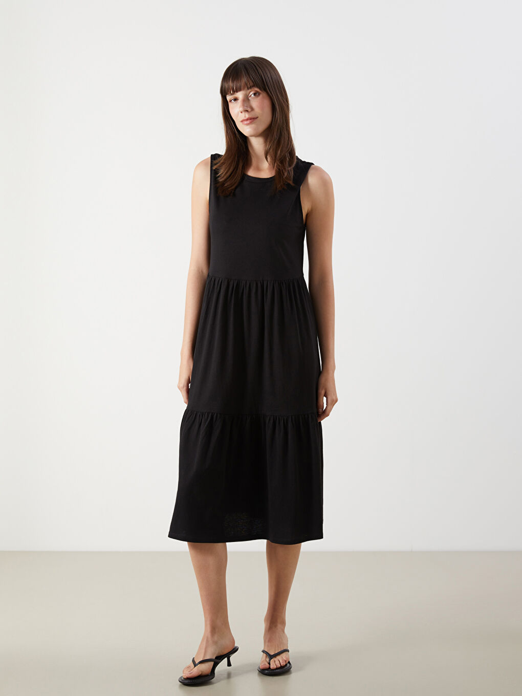 LCW Comfort Woman BLACK Dress -S56017Z8-CVL