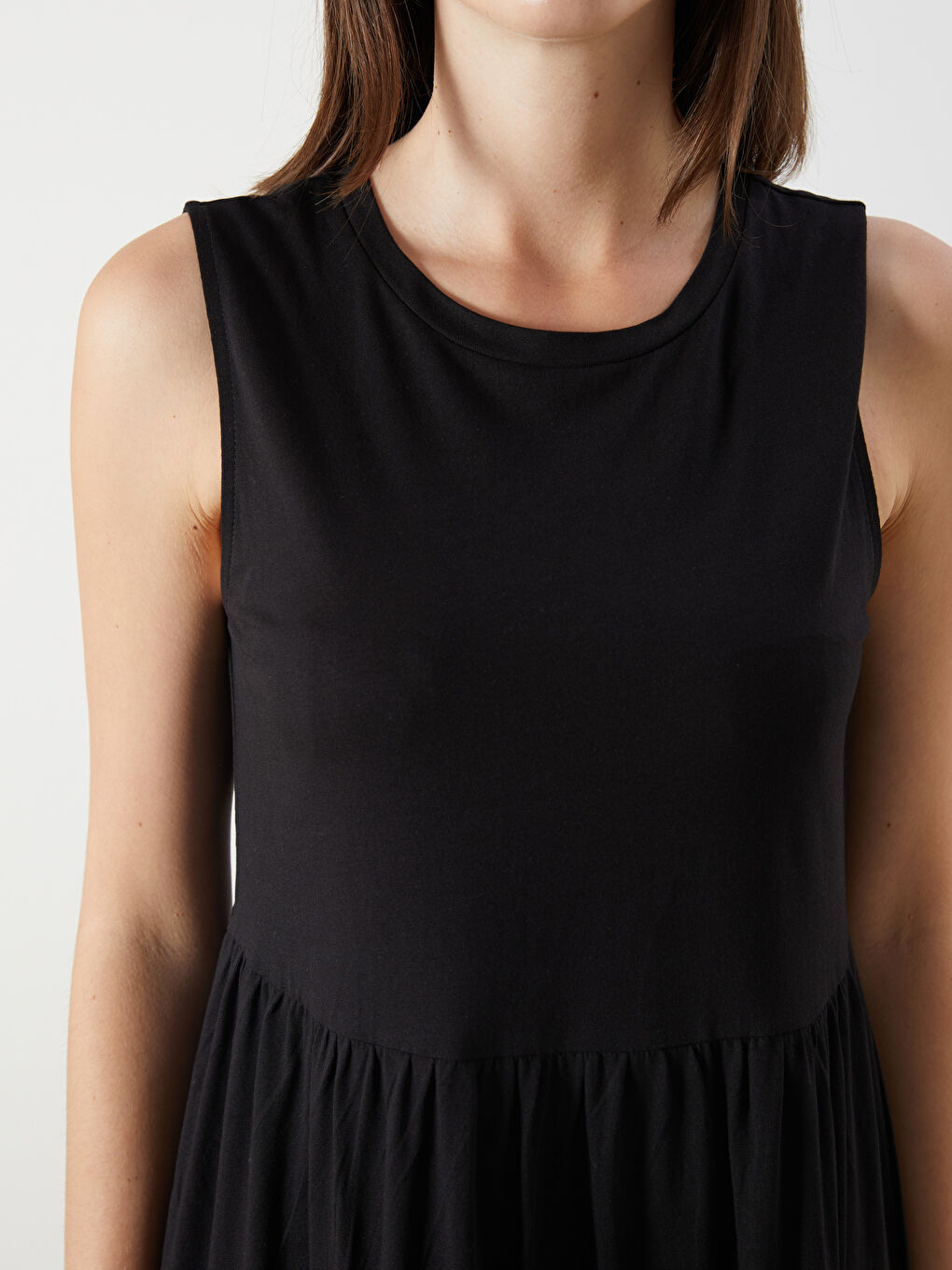 LCW Comfort Woman BLACK Dress -S56017Z8-CVL