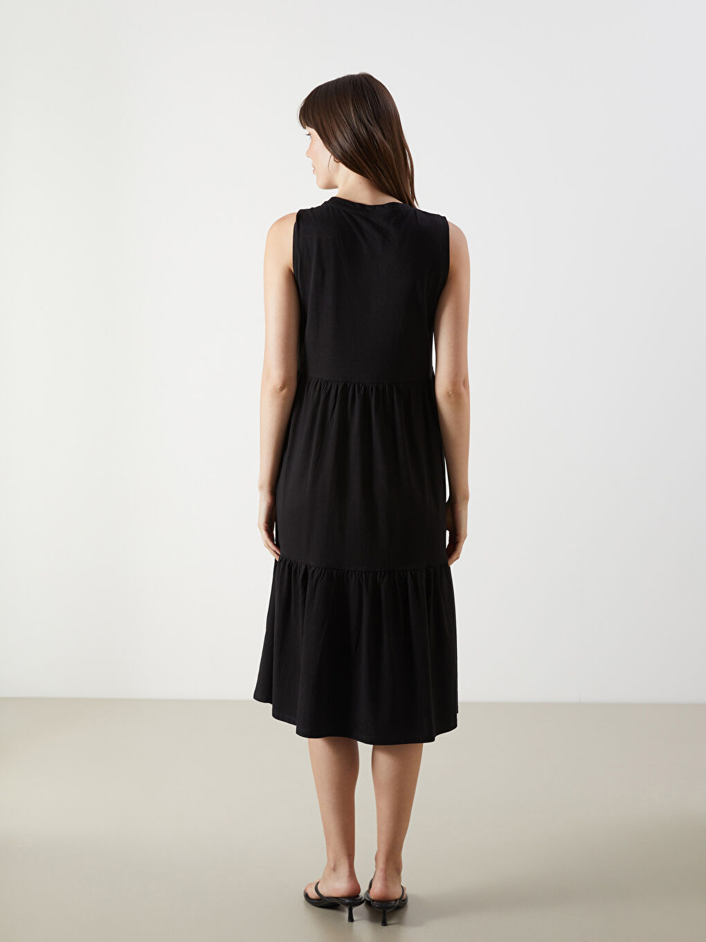 LCW Comfort Woman BLACK Dress -S56017Z8-CVL