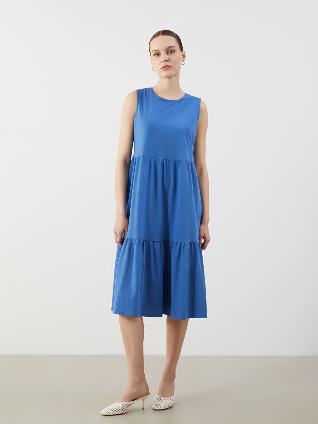 LCW Comfort Woman BLUE Dress -S56017Z8-H5X