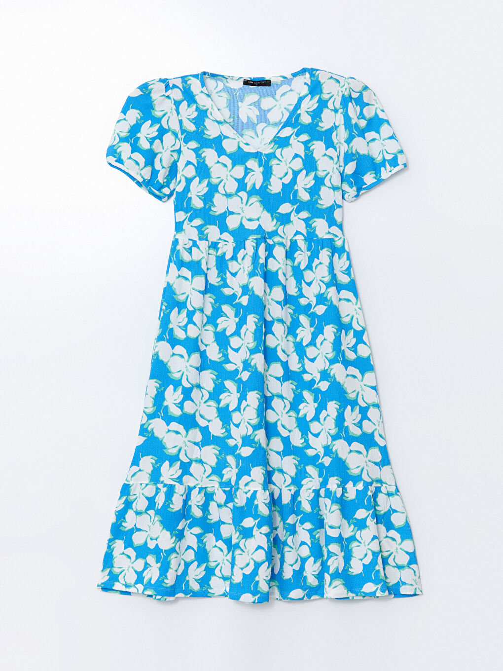V Neck Floral Women's Dress -S56020Z8-LQQ