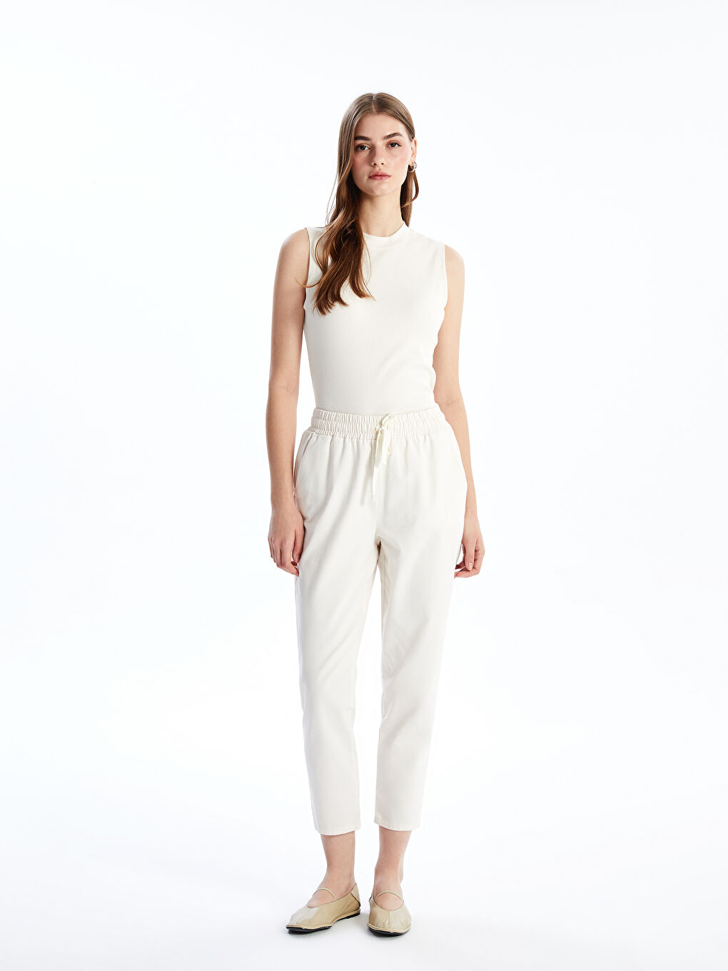 LCW Modest Bisiklet Yaka Dokulu Kadın Body -S56032Z8-FRC