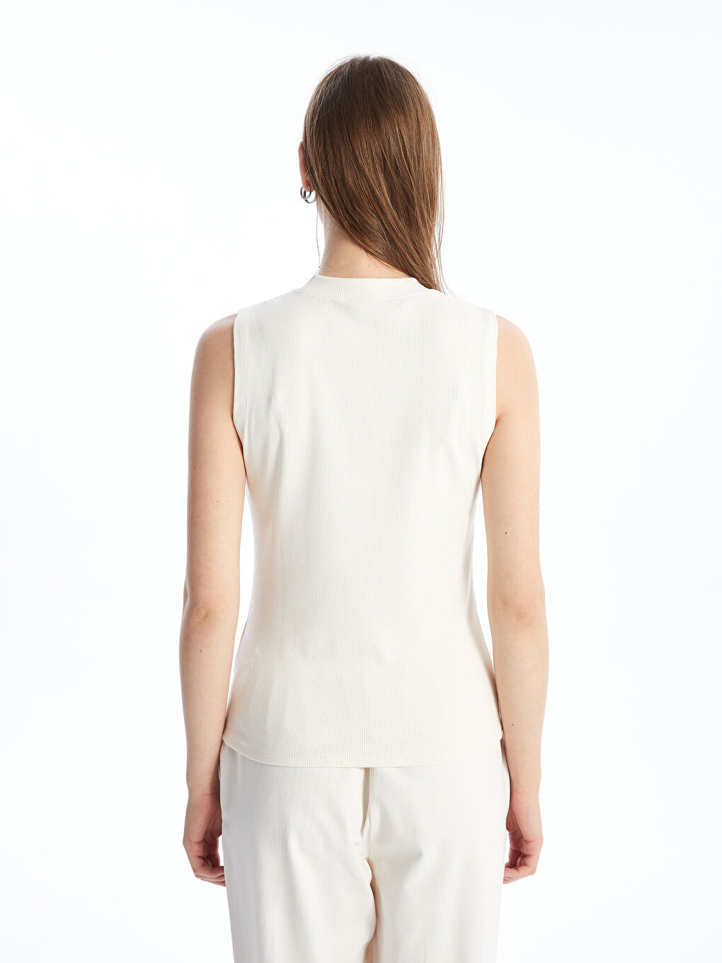 LCW Modest Bisiklet Yaka Dokulu Kadın Body -S56032Z8-FRC