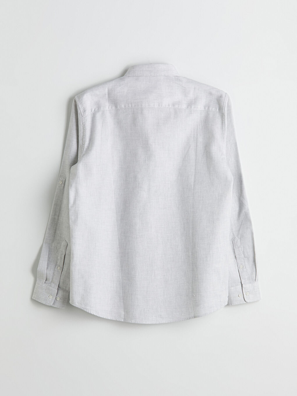 Slim Fit Long Sleeve Dobby Men's Shirt -S56034Z8-CUZ