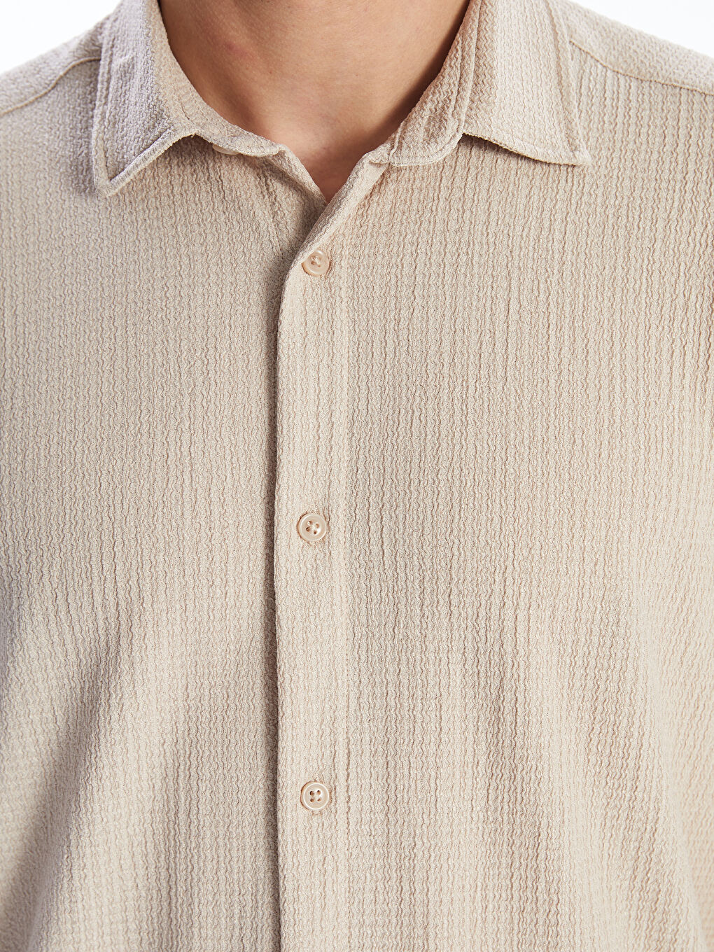 Regular Fit Short Sleeve Men's Shirt -S56042Z8-FHL