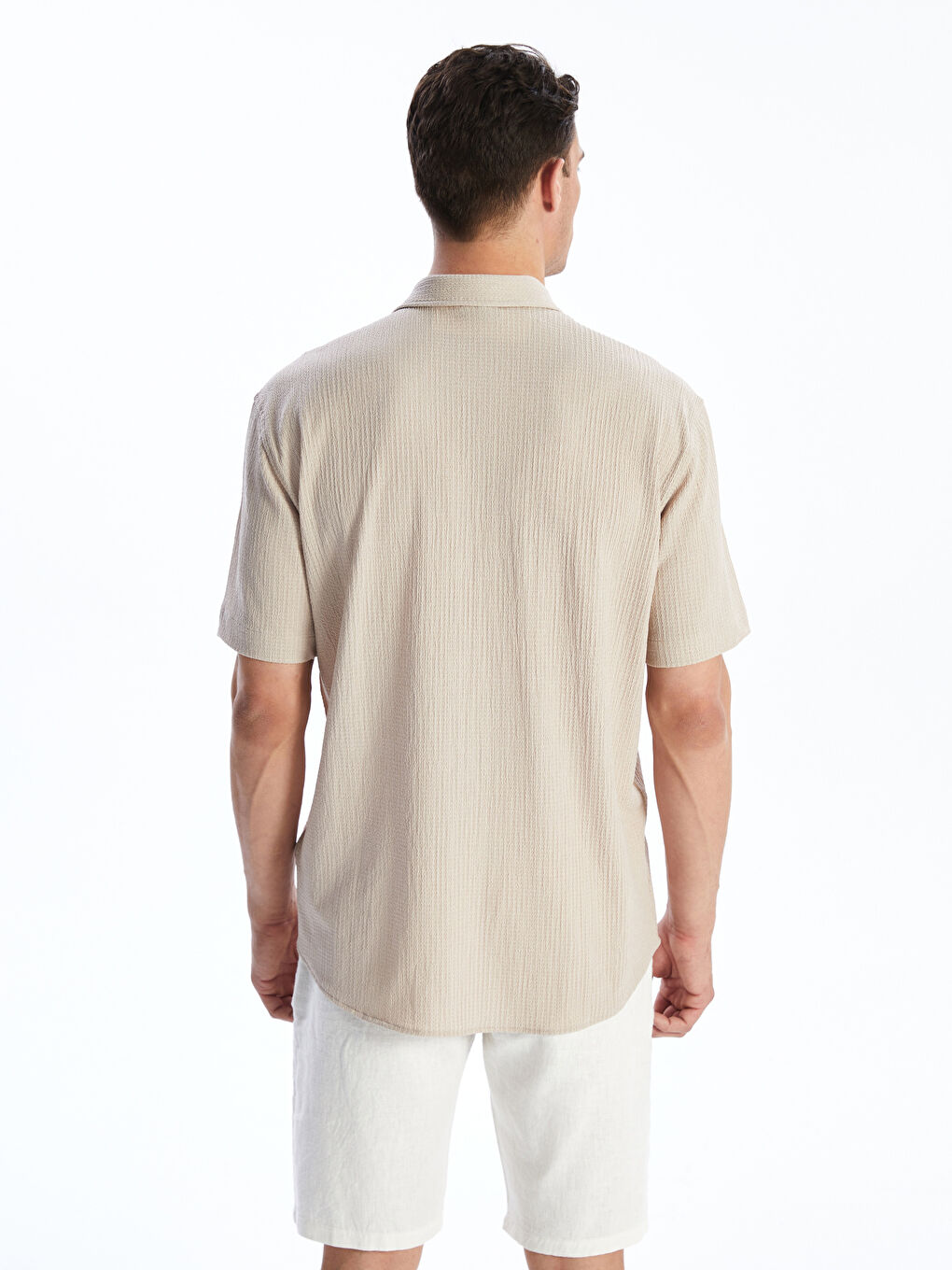 Regular Fit Short Sleeve Men's Shirt -S56042Z8-FHL