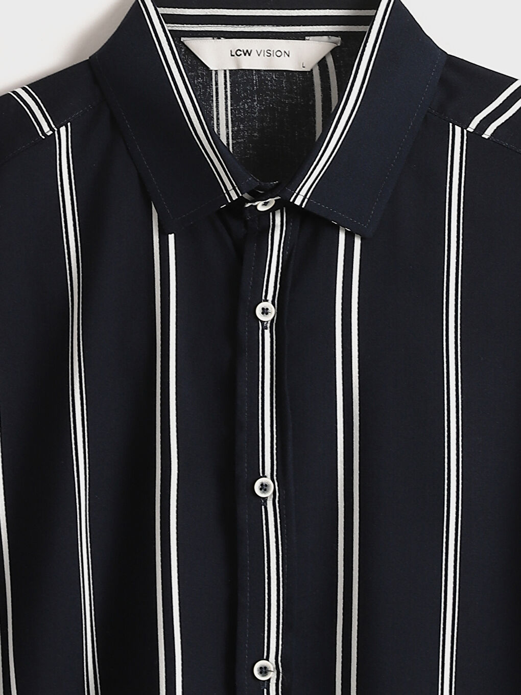 LCW Vision Regular fit muška prugasta košulja kratkih rukava -S56046Z8-LGS