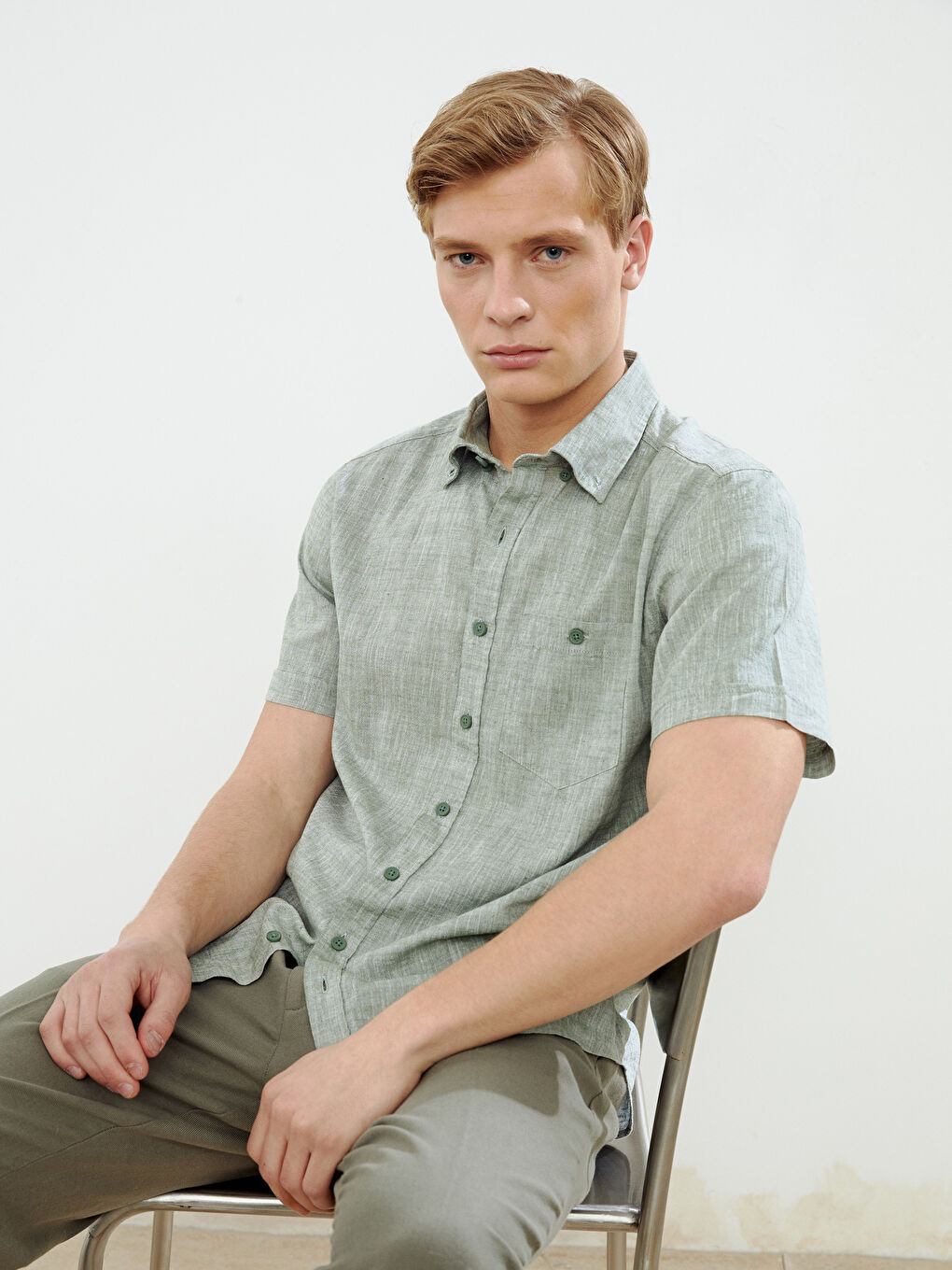 Man GREEN Shirt -S56053Z8-EAW