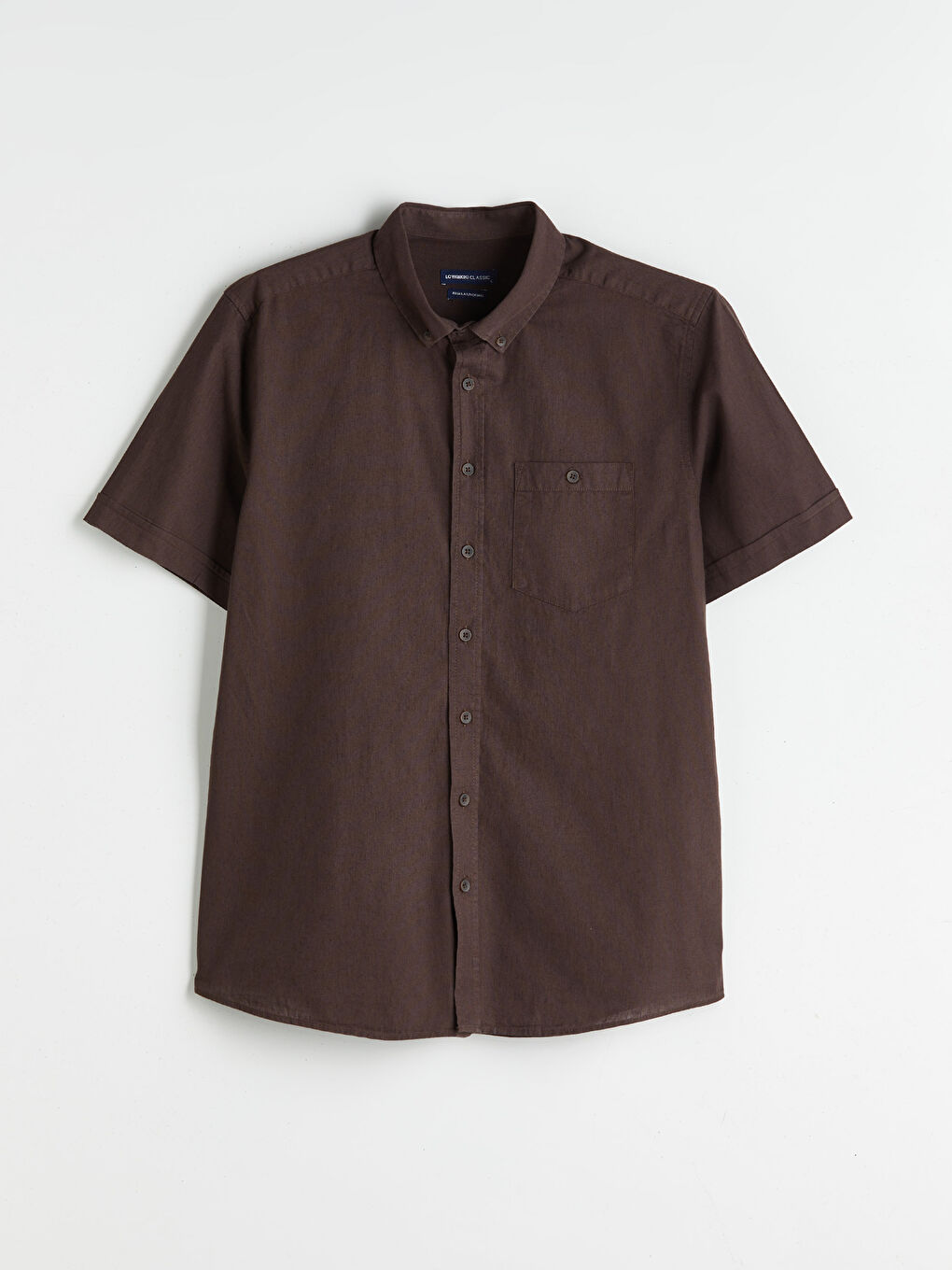 Regular Fit Linen Blend Men's Shirt -S56053Z8-ZUP